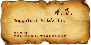Angyalosi Vitália névjegykártya